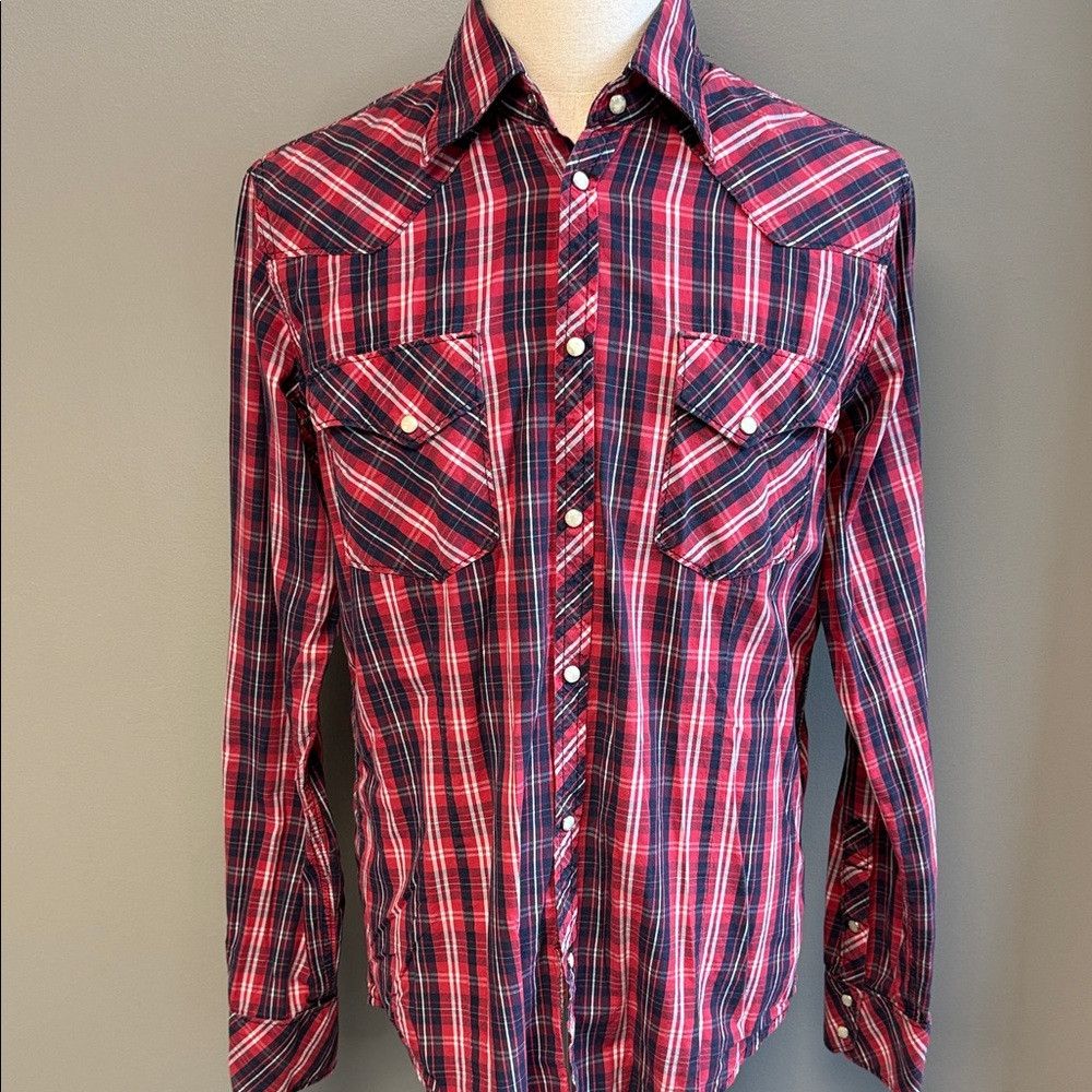 True Religion True Religion Plaid Western Shirt XL 100% Cotton Size US XL / EU 56 / 4 - 1 Thumbnail