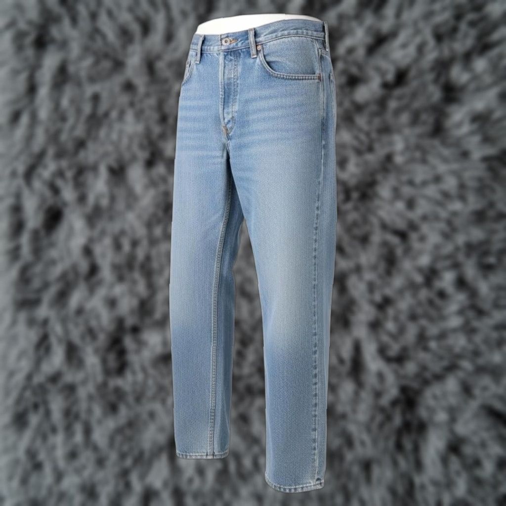 Levi's Vintage Levi's 550 Jeans Mens 32x33 Light Blue Denim Relaxed Tapered 5-Pocket Logo Zip Fly USA 90s Style Mens Size US 32 / EU 48 - 1 Thumbnail