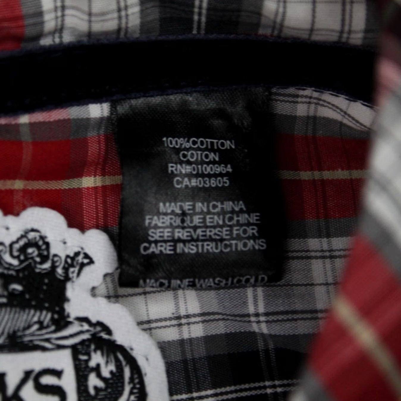 Akademiks Akademiks Shirt Mens 2XL XXL Red/Black/White Checkered Cotton L/S Button Up Shirt Mens 2XL Size US XXL / EU 58 / 5 - 7 Thumbnail