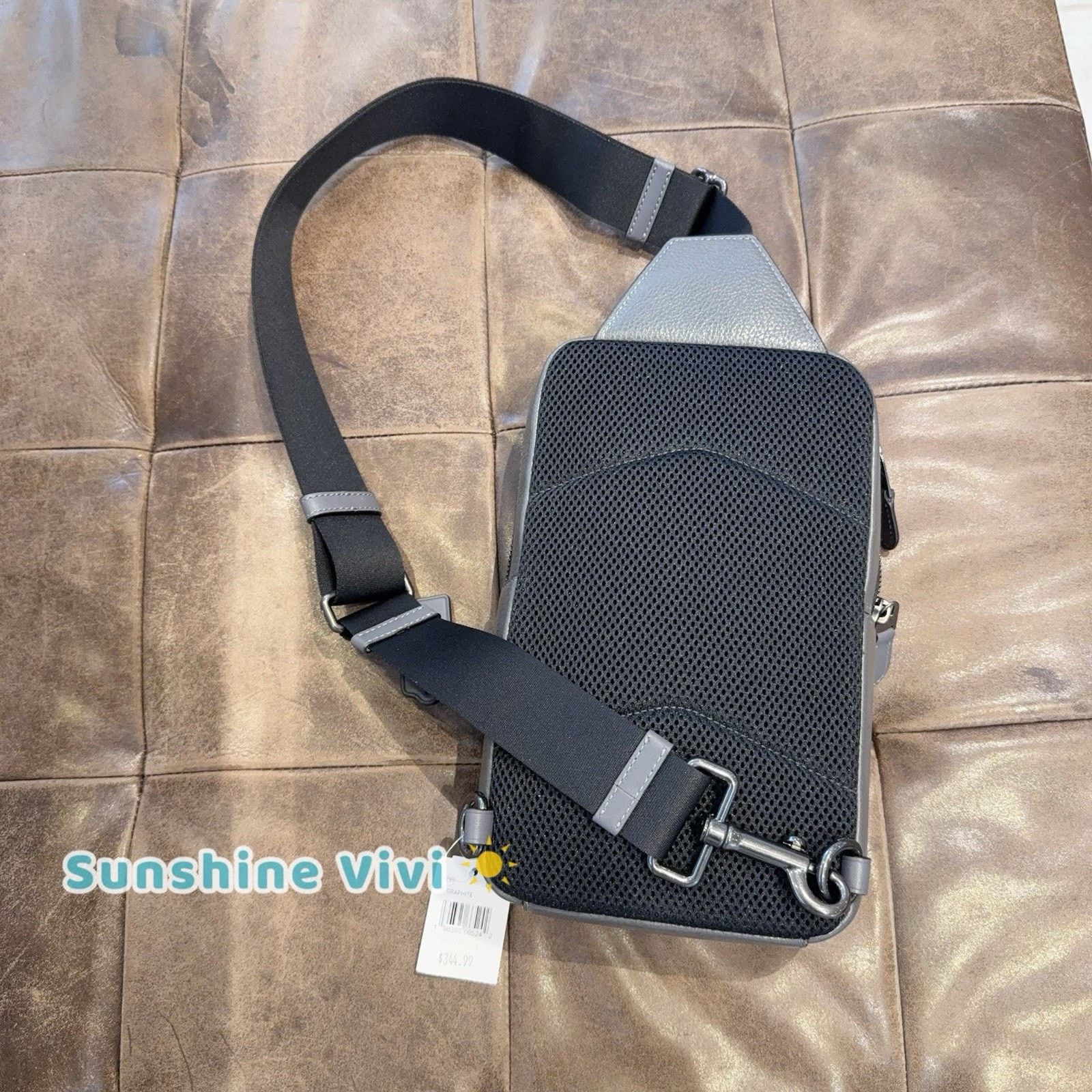 Coach NWT Coach CY799 Sullivan Pack Leather QB/GRAPHITE Size ONE SIZE - 4 Thumbnail