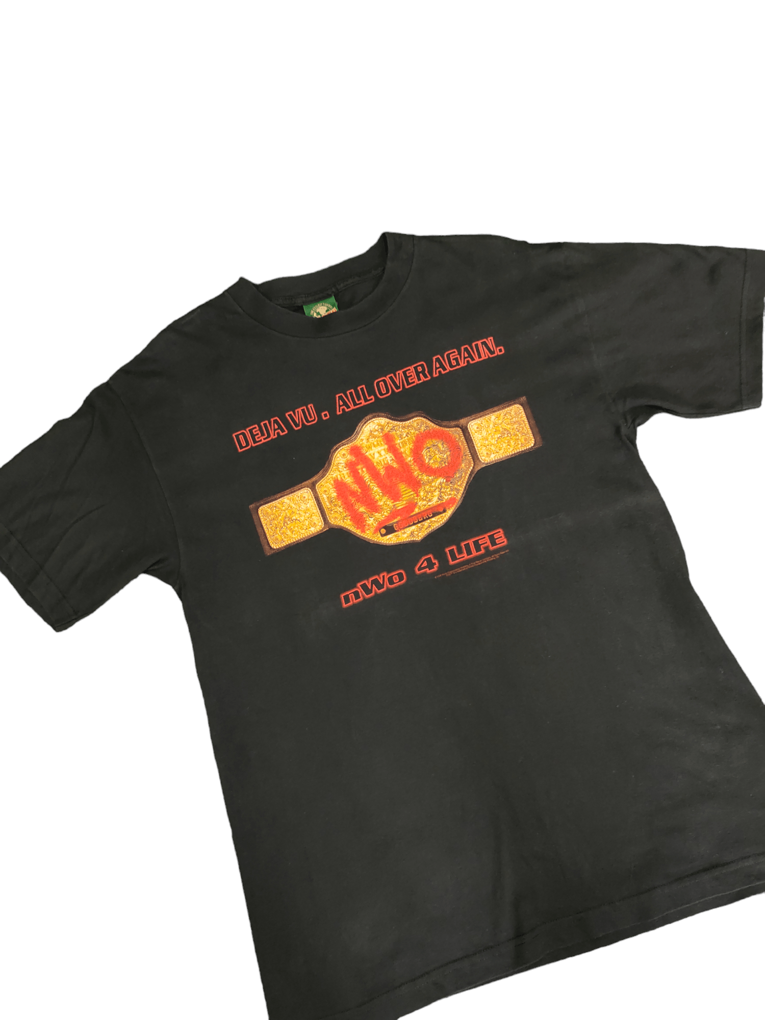 Vintage 1990s Goldberg Championship Belt NWO 4 Life T-Shirt Size US L / EU 52-54 / 3 - 2 Thumbnail