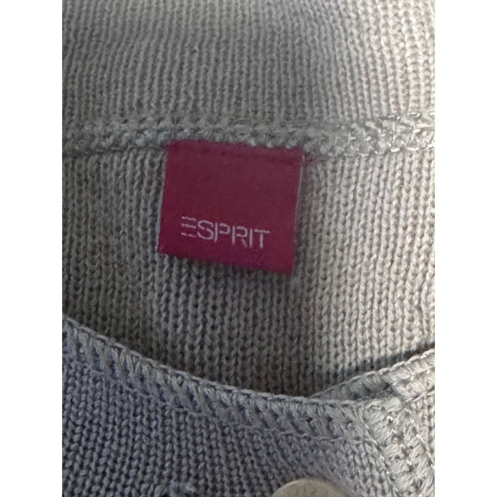 Esprit Esprit Tan Utility Button Front Sweater - Medium Size M / US 6-8 / IT 42-44 - 6 Thumbnail