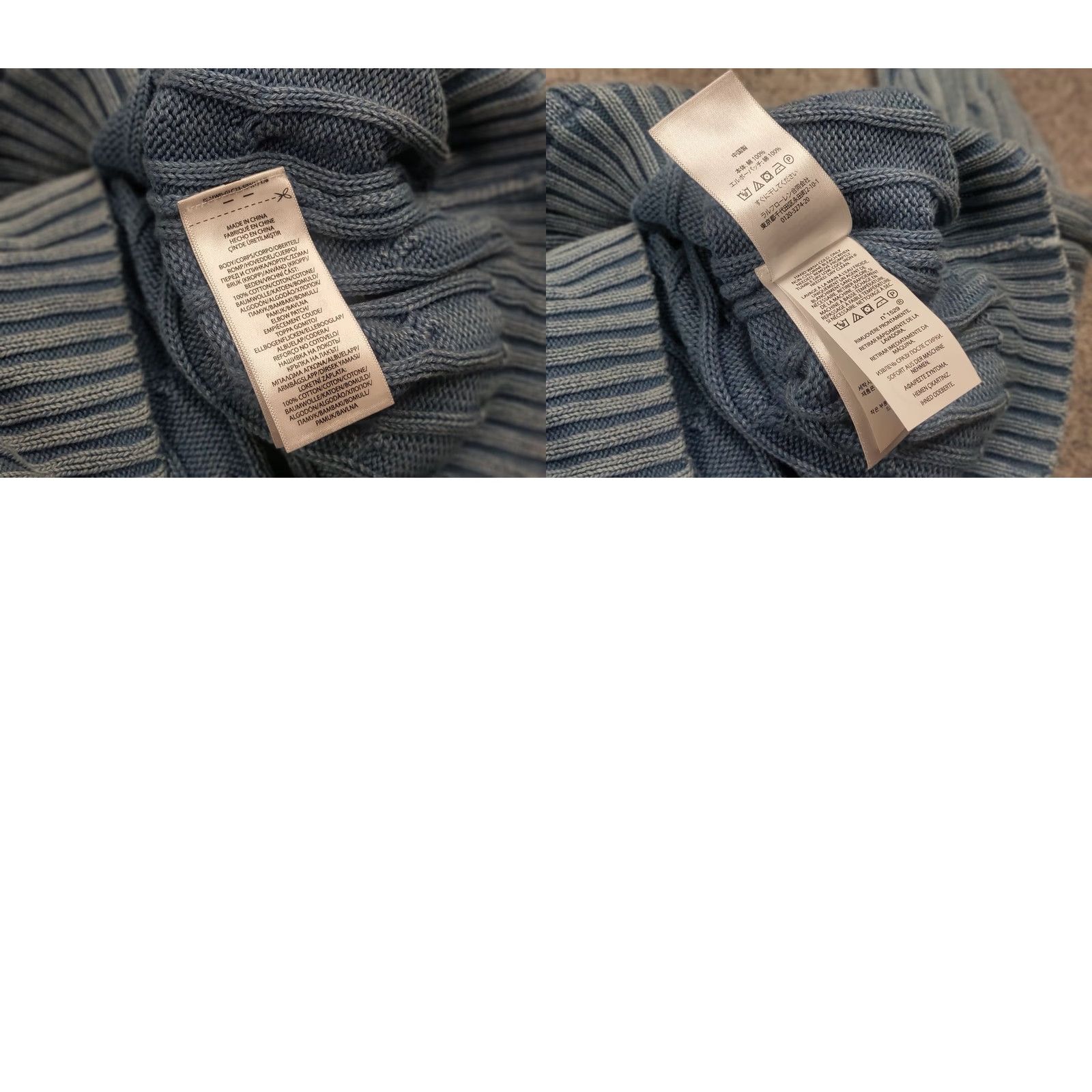 Polo Ralph Lauren VINTAGE Polo Ralph Lauren Indigo Patchwork Elbow Knit Sweater XL Women Blue Polo Ralph Lauren Indigo Patchwork Elbow Knit Sweater Vintage Size XL / US 12-14 / IT 48-50 - 10 Thumbnail