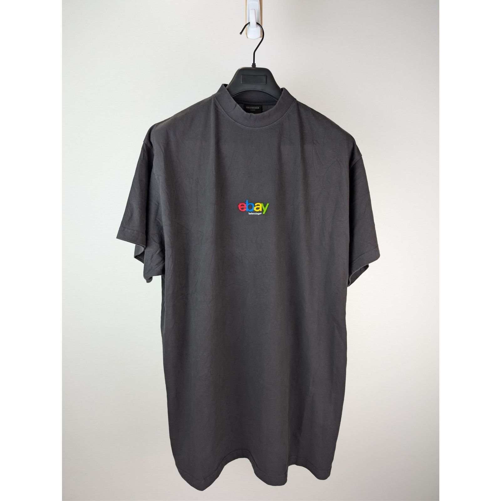 Balenciaga × eBay o1rshd1 Ebay Oversized T-Shirt in Washed Black Size US M / EU 48-50 / 2 - 8 Thumbnail
