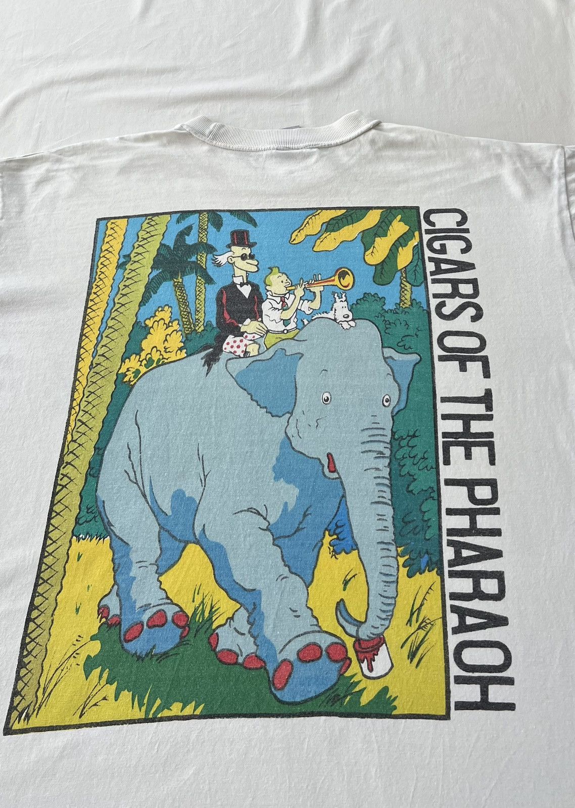 Cartoon Network Vintage 90s TinTin Gigars of the Pharaoh White T-shirt Size US L / EU 52-54 / 3 - 13 Thumbnail