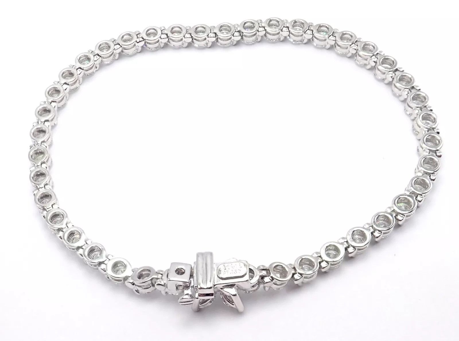 Tiffany & Co. Tiffany & Co Platinum 6.5ct Diamond Line Tennis Bracelet Size ONE SIZE - 10 Thumbnail