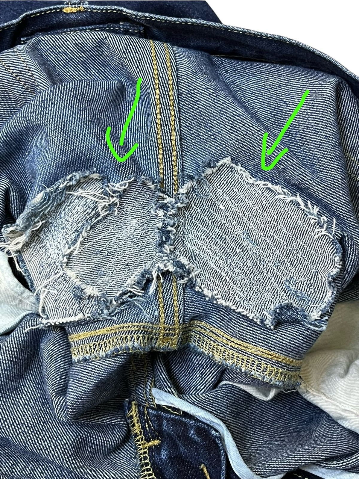 Maison MIHARA YASUHIRO SICK Y2K MAISON MIHARA YASUHIRO BLUE JEANS MADE IN JAPAN Size US 34 / EU 50 - 20 Thumbnail