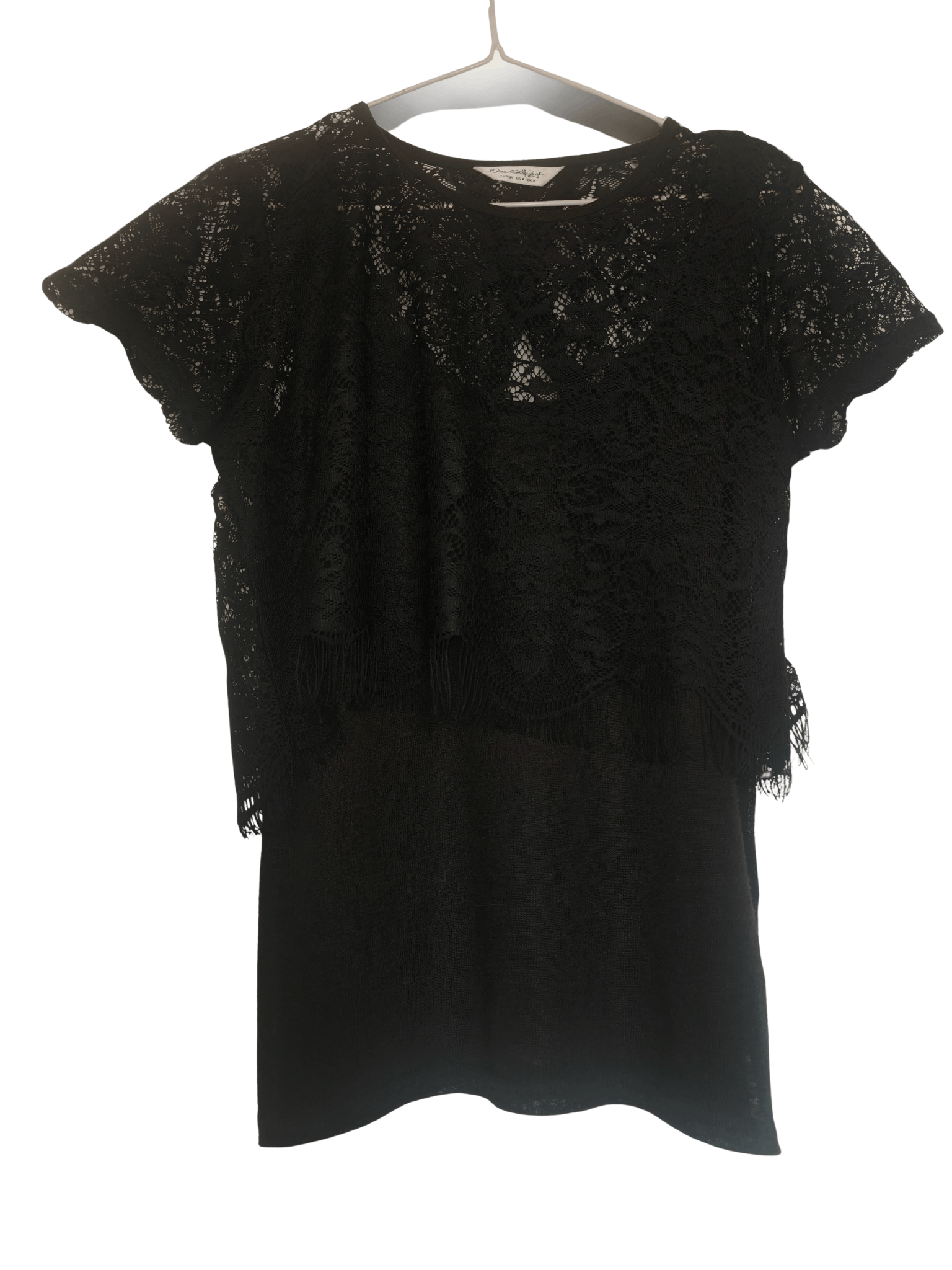 Other Y2K Black Lace Women's Lace Layered Top Grunge size S Size S / US 4 / IT 40 - 3 Thumbnail