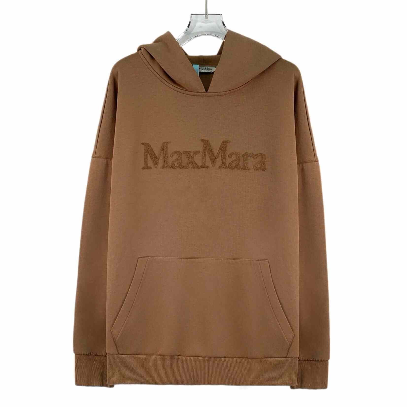 Max Mara Max Mara Retro Embroidered Brown Hoodie L Women Size L / US 10 / IT 46 - 1 Thumbnail