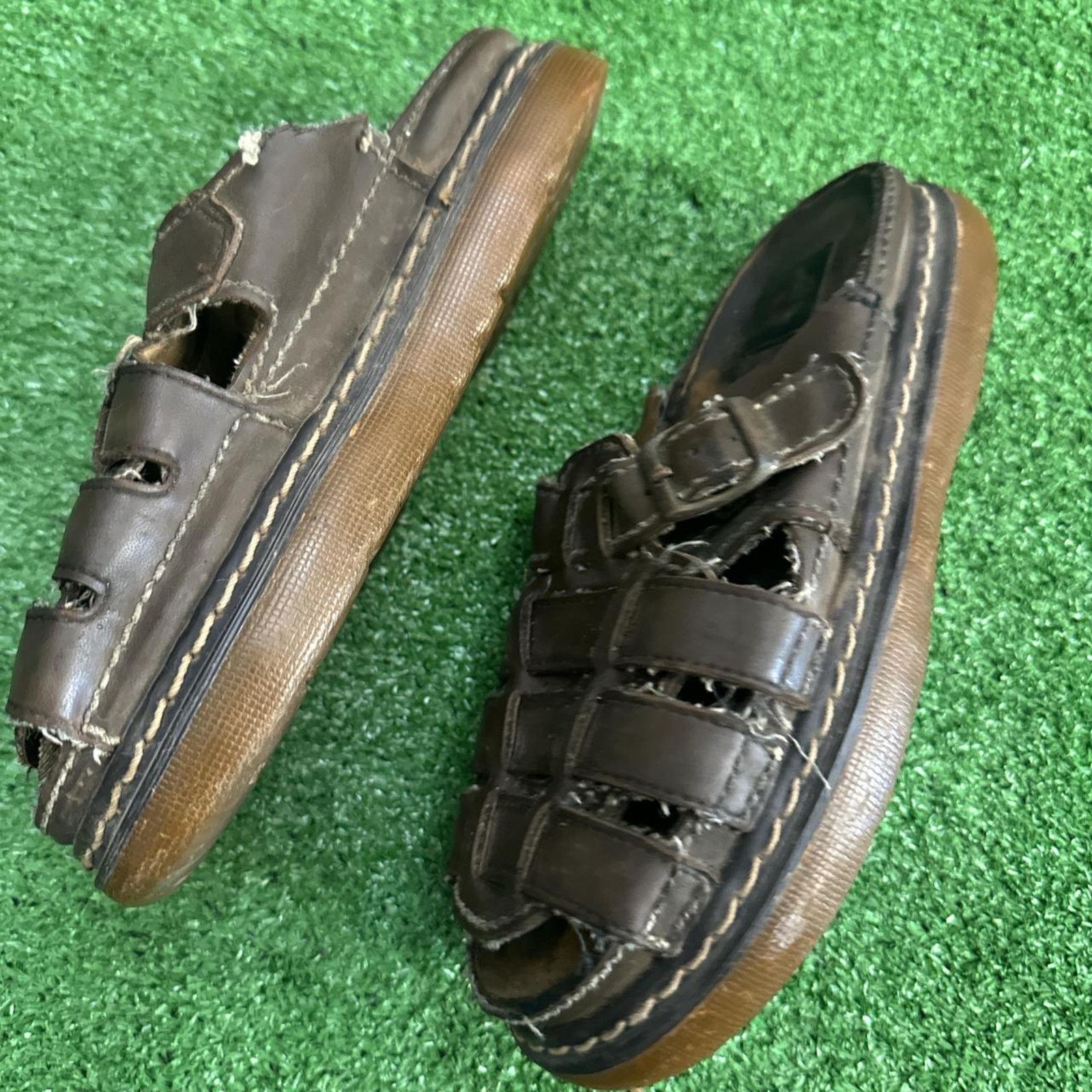 Other Vintage brown leather fisherman sandals Size US 5 / EU 37 - 3 Thumbnail