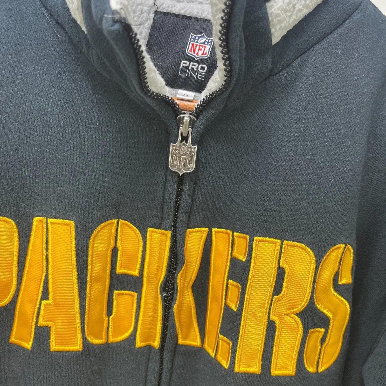 Other Vintage Green Bay Packers Fleece Lined Jacket Medium Size ONE SIZE - 5 Thumbnail