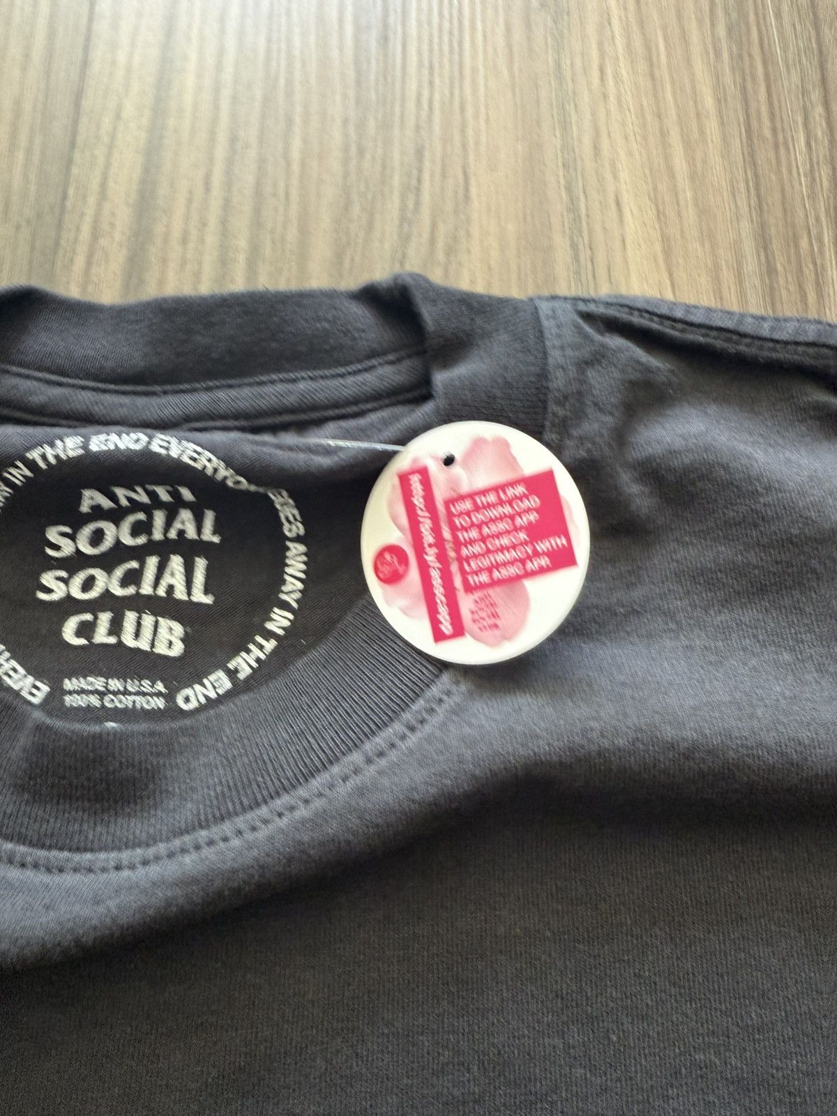 Anti Social Social Club × Fragment Design Anti Social Social Club x Fragment Pink Logo BLK Tee Size L Size US L / EU 52-54 / 3 - 4 Thumbnail