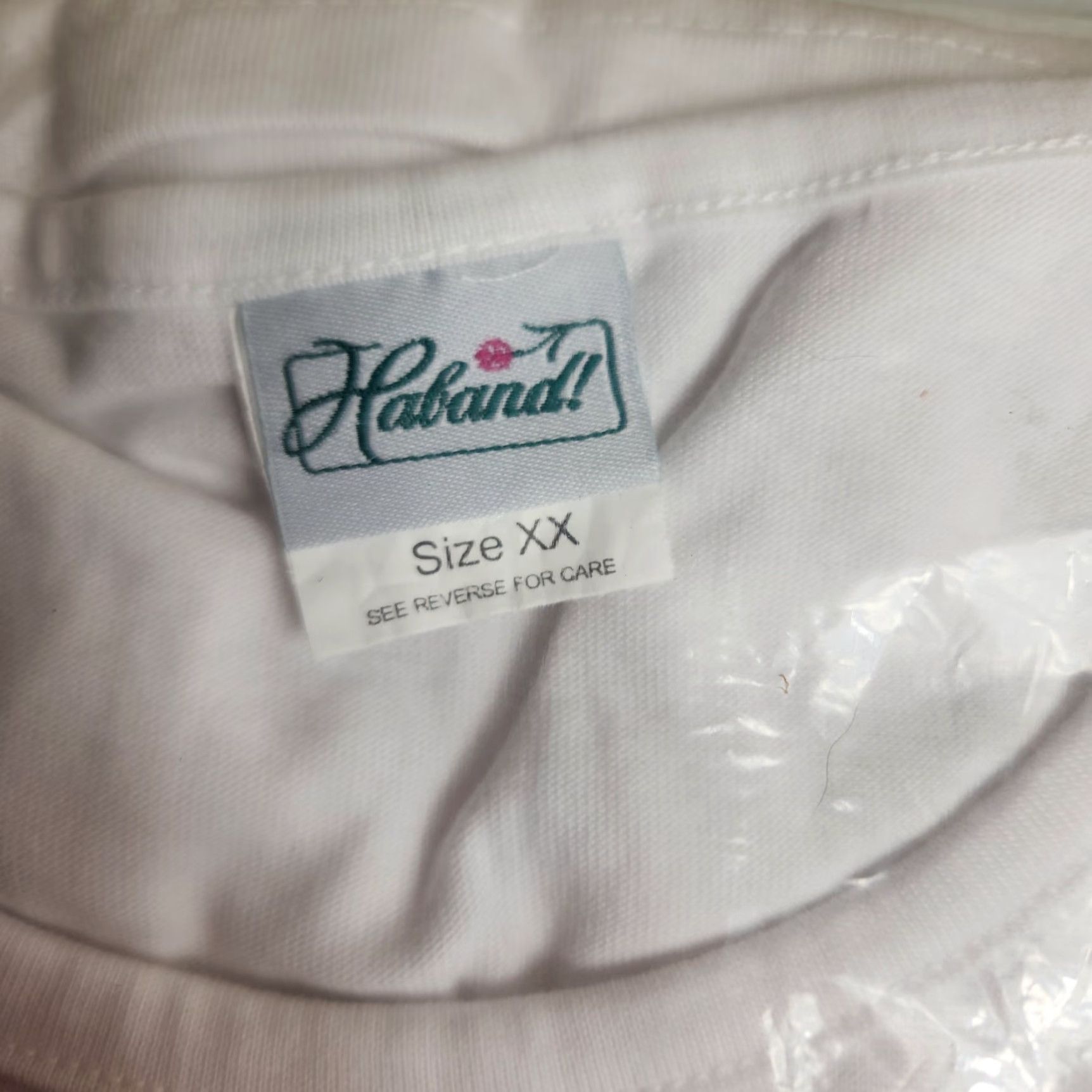 Haband VINTAGE Haband Womens |XX/2X| White Santa Embroidered Tee (NIP) Long Sleeve Shirt Christmas Holiday Knit Embroidered Mens Womens Girls Boys Size XXL / US 16-18 / IT 52-54 - 3 Thumbnail
