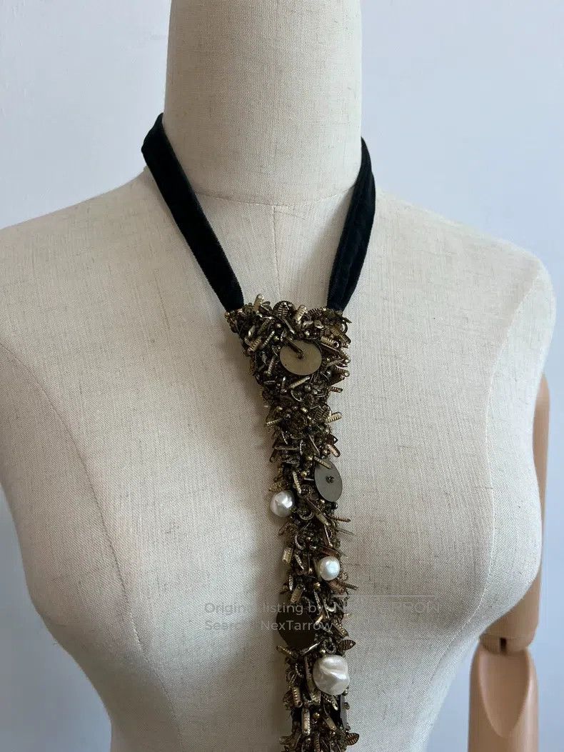 Comme des Garcons Comme Des Garcons Pearl Metal Tie Size ONE SIZE - 7 Thumbnail