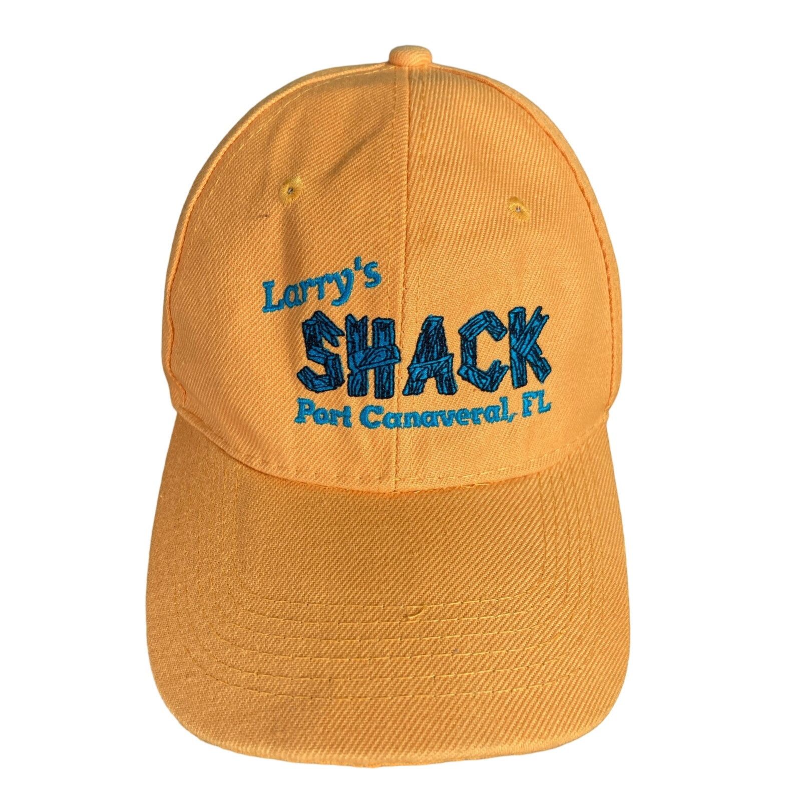 Vintage Larry's Shack Port Canaveral Orange Embroidered Hat Size ONE SIZE - 1 Thumbnail