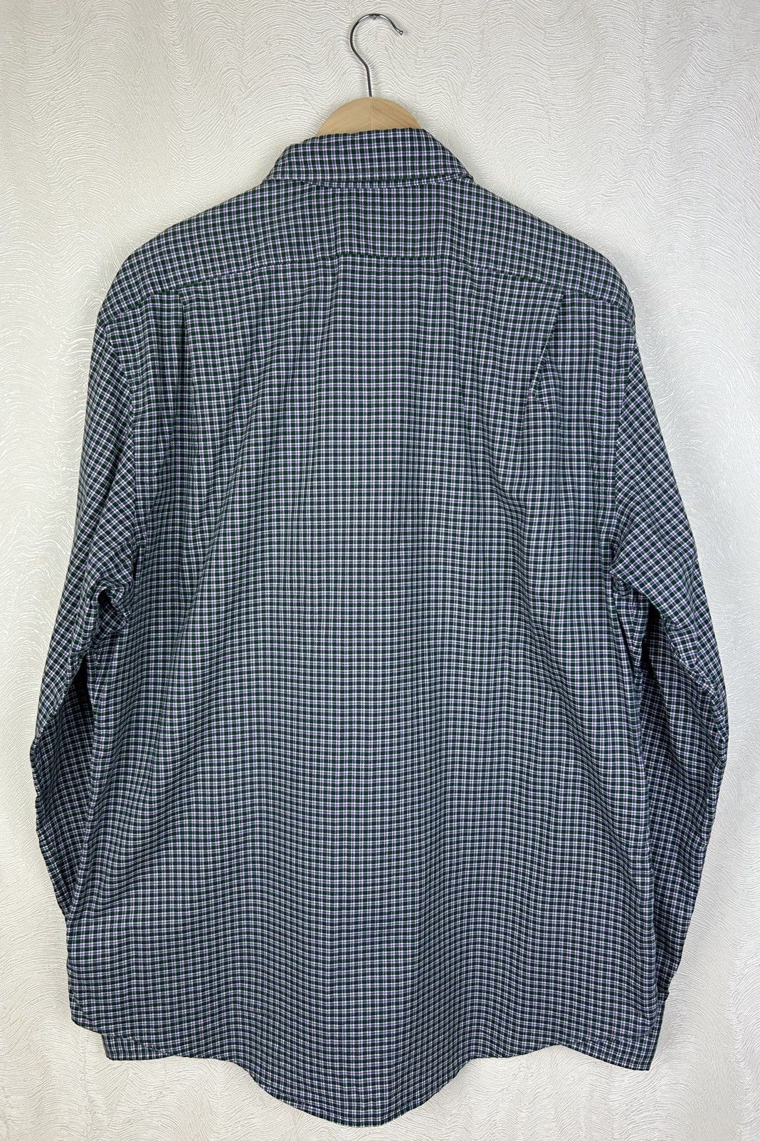 Polo Ralph Lauren Polo Ralph Lauren Green Check Slim Fit Shirt Sz XL Size US XL / EU 56 / 4 - 11 Thumbnail