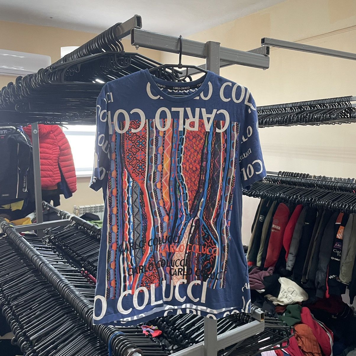 Carlo Colucci × If Six Was Nine Vintage Carlo Colucci Multicoloured Graphic Tee Shirt coogi Size US M / EU 48-50 / 2 - 1 Thumbnail