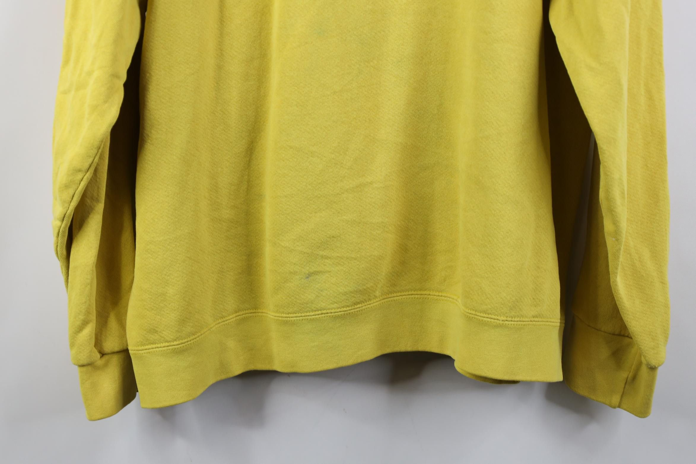 Nike Vintage 90s Y2K Nike Mini Swoosh Sweatshirt Banana Yellow Size US L / EU 52-54 / 3 - 17 Thumbnail