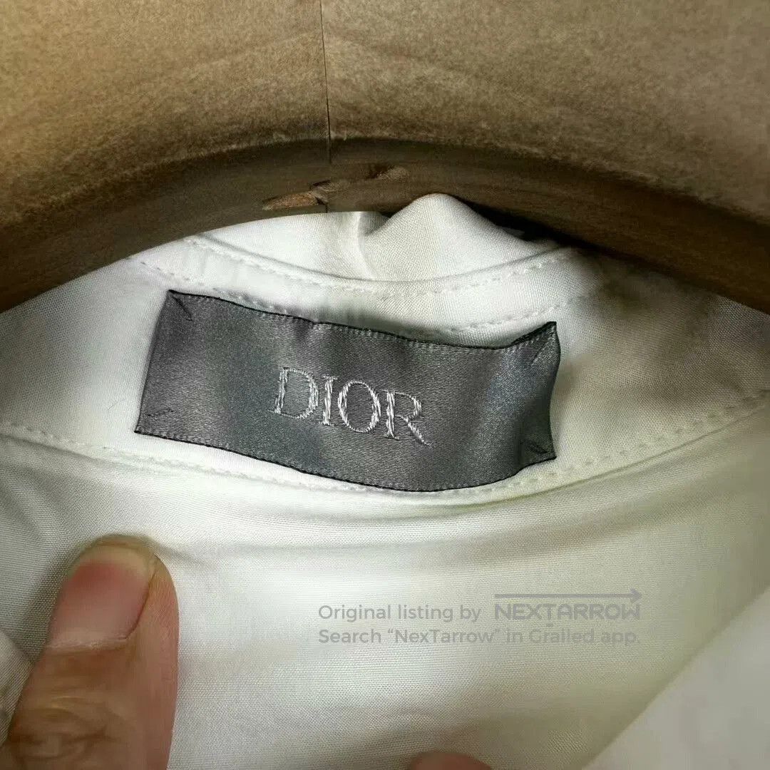 Dior white long sleeve shirt with logo pin. Size US L / EU 52-54 / 3 - 5 Thumbnail