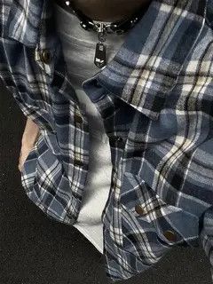 Japanese Brand Kotomi x Akane Red Plaid Loose Casual Plaid Shirt Size US S / EU 44-46 / 1 - 6 Thumbnail