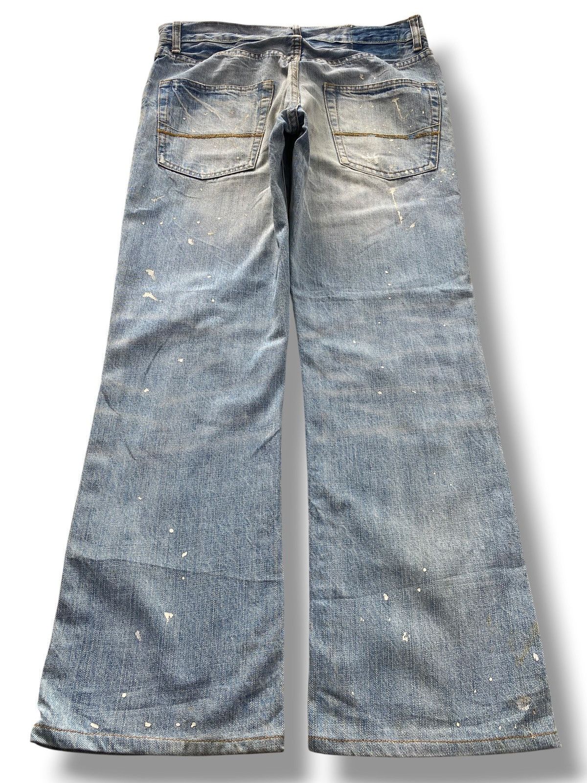 Abercrombie & Fitch Abercrombie & Fitch Faded Wash Paint Splash Boot Cut Jeans Size US 32 / EU 48 - 3 Thumbnail