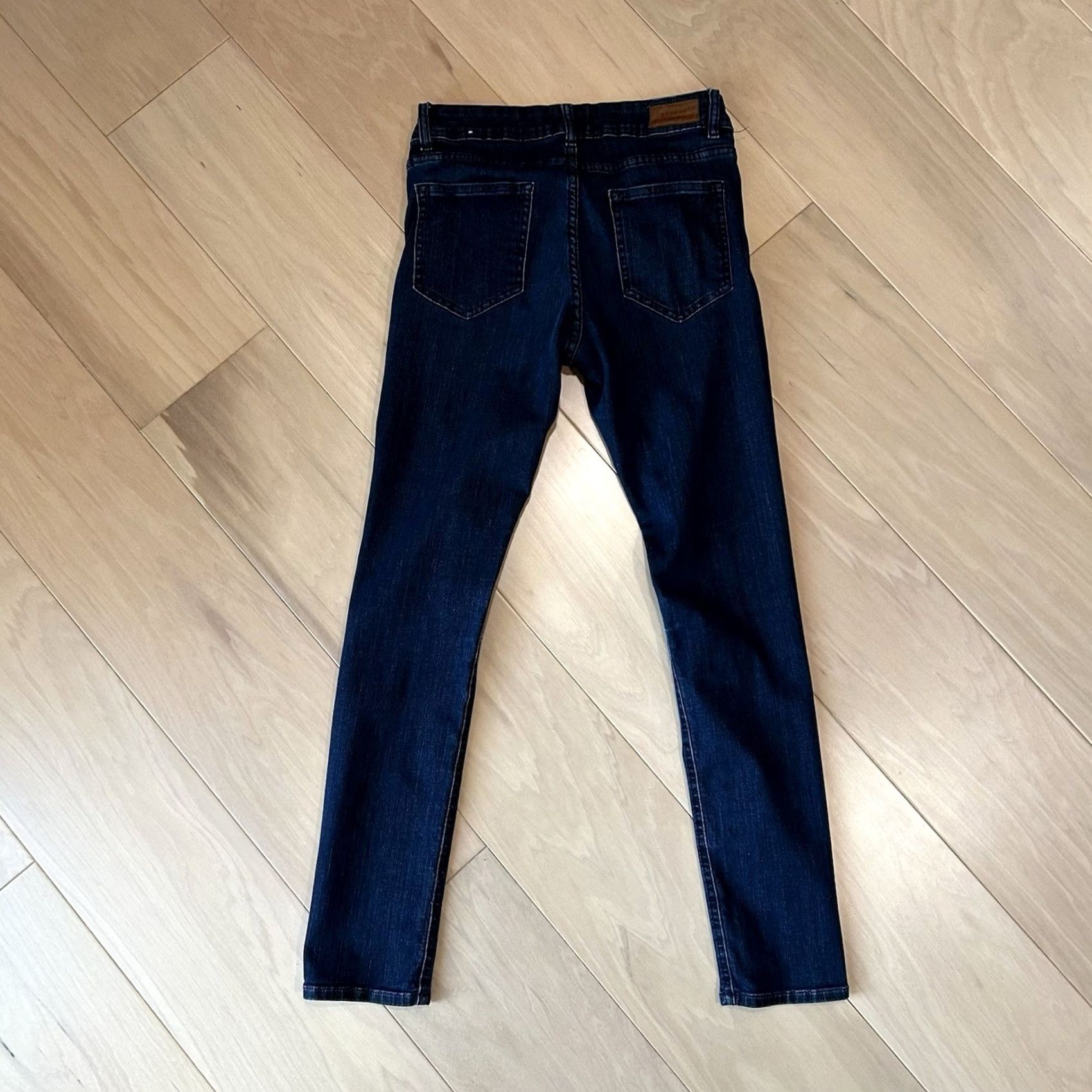 Denime Sezane Denim Blue Jean Skinny Slim Fit 28 Women’s Jeans Regular 28 Inseam Blue Mid Rise Button Zip 5-Pocket Size 28" / US 6 / IT 42 - 4 Thumbnail