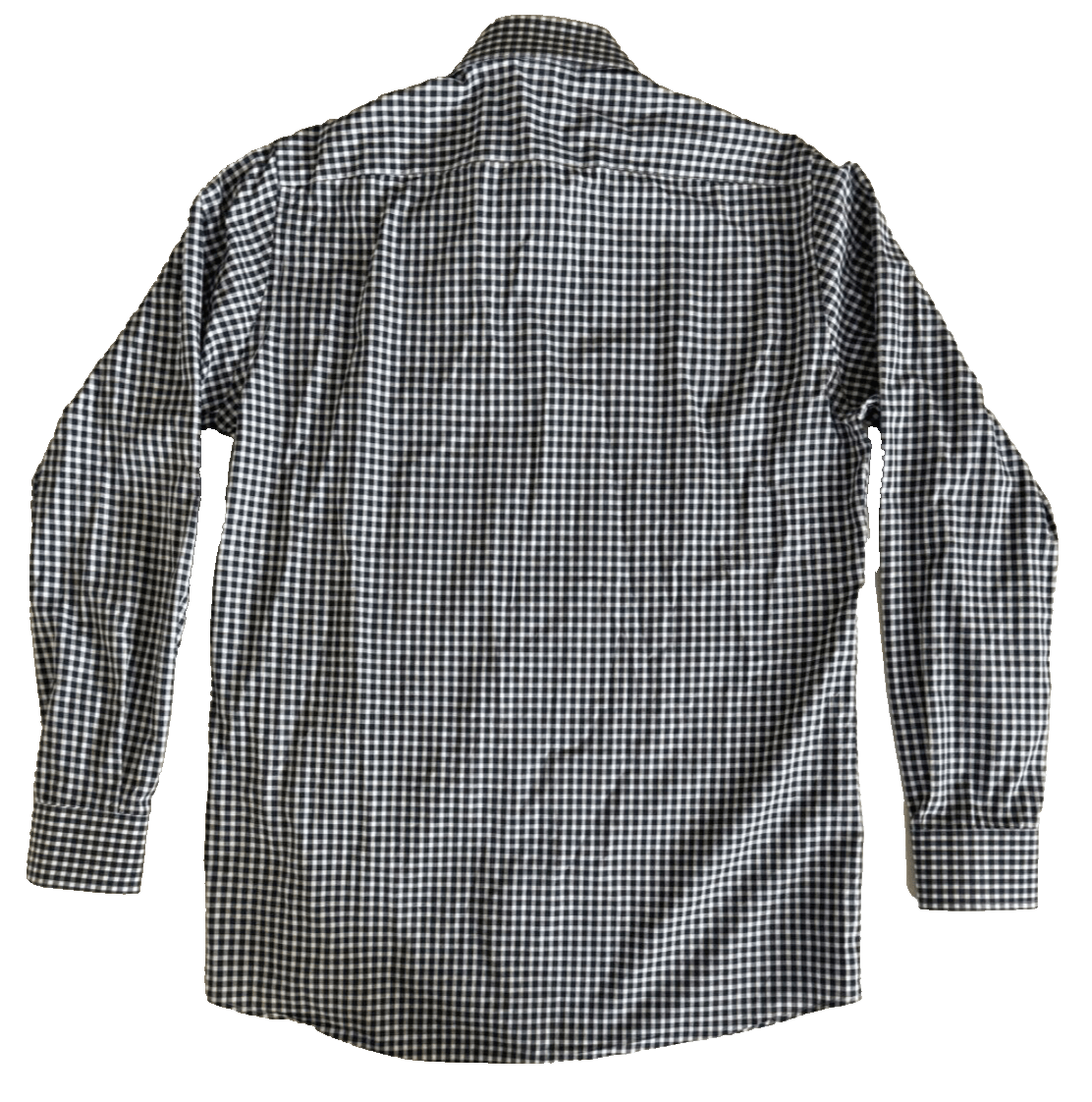 Luciano Barbera Luciano Barbera Men's M Blue Button Down Dress Shirt Gingham Size US M / EU 48-50 / 2 - 2 Thumbnail