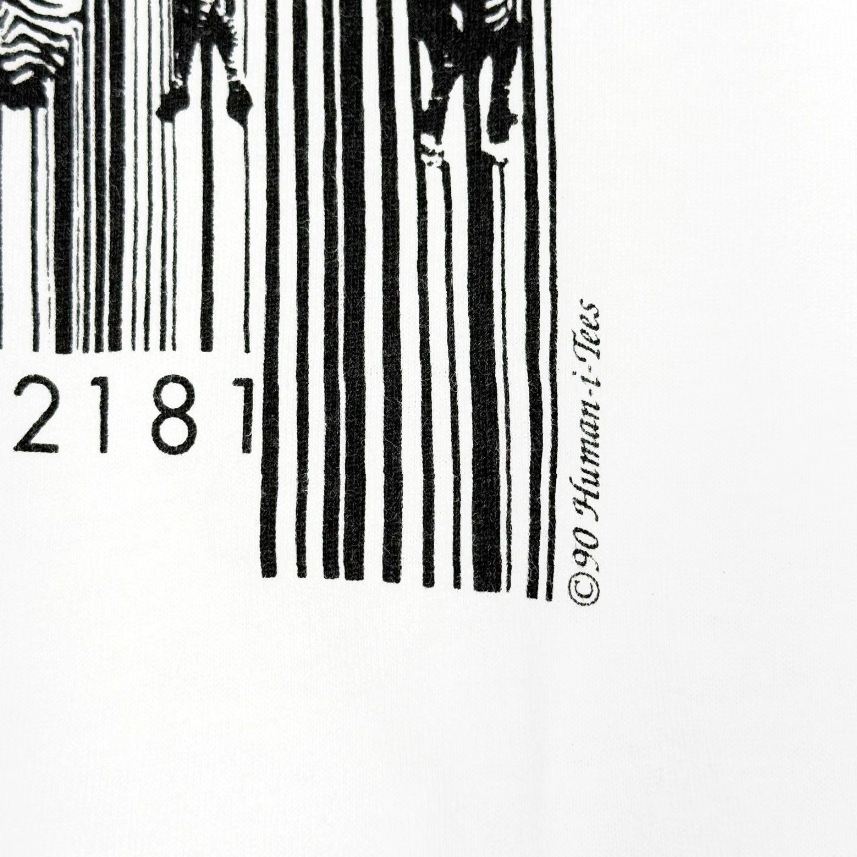 Fruit Of The Loom VINTAGE Zebra T-Shirt XL Unisex Adults 1990s Human-i-Tees Cotton White Short Sleeve Crew Neck Logo Animals Nature 90s Size US XL / EU 56 / 4 - 3 Thumbnail