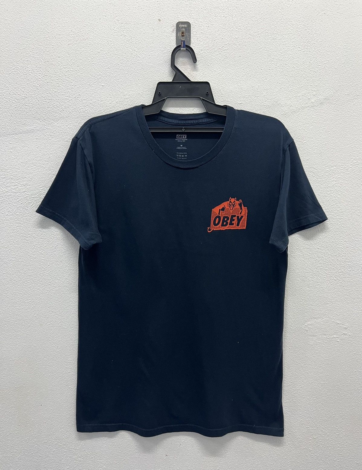 Obey × Vintage vintage Obey Devil shirt with back print Size US M / EU 48-50 / 2 - 2 Thumbnail