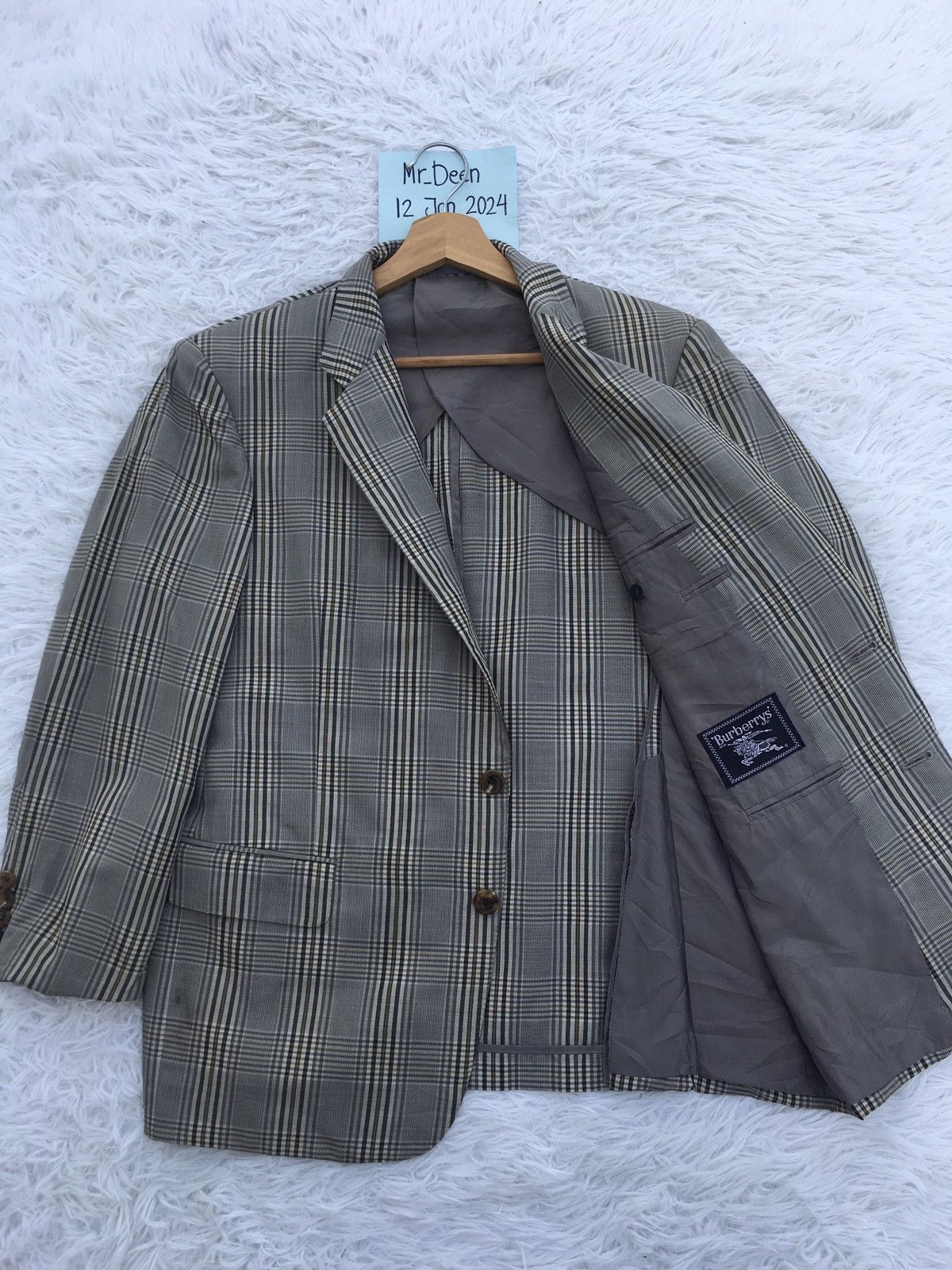 Burberry Rare Vintage Burberry Checkered Blazer Size 36R - 5 Thumbnail