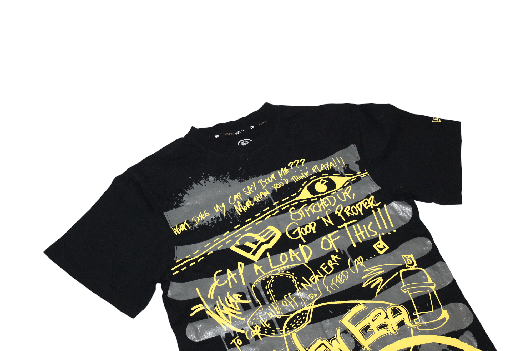 New Era 🔥New Era 59FIFTY Inspired OG graffiti art baggy t-shirt Size US M / EU 48-50 / 2 - 6 Thumbnail