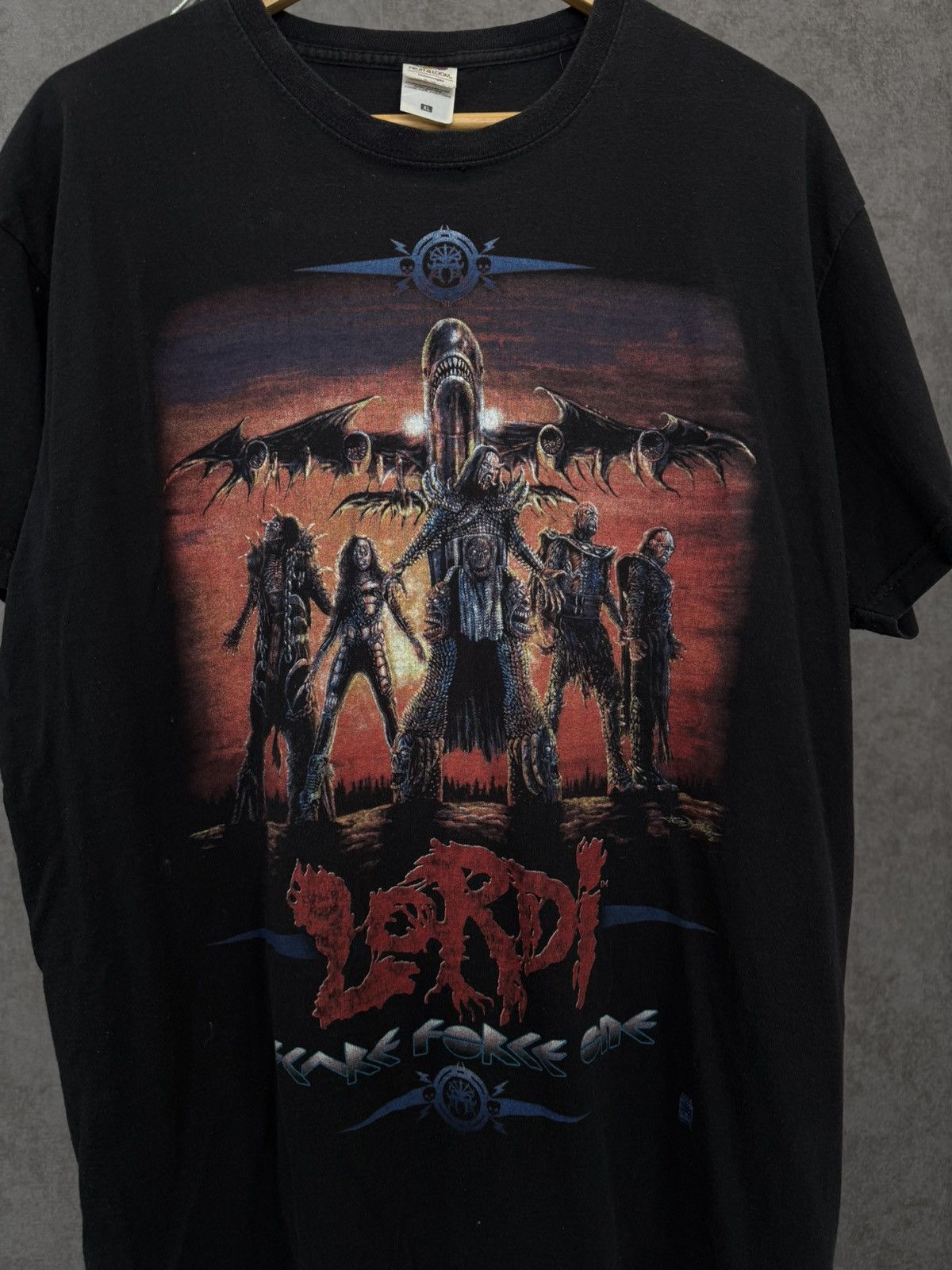 Band Tees Lordi Scare Force One rock band tour tee Size US XL / EU 56 / 4 - 4 Thumbnail