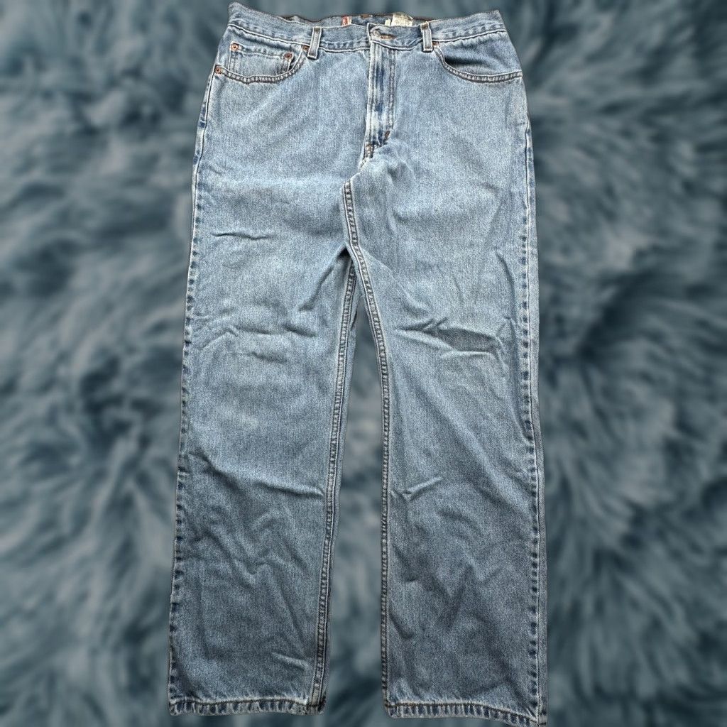 Levi's Levis 505 Light Wash Jeans Mens 36x32 Regular Fit Blue Regular Jeans Mens 36x32 Blue Size US 36 / EU 52 - 1 Thumbnail