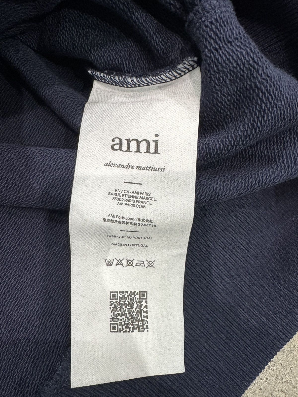 AMI AMI - ADC Hoodie Navy Blue Size US L / EU 52-54 / 3 - 4 Thumbnail