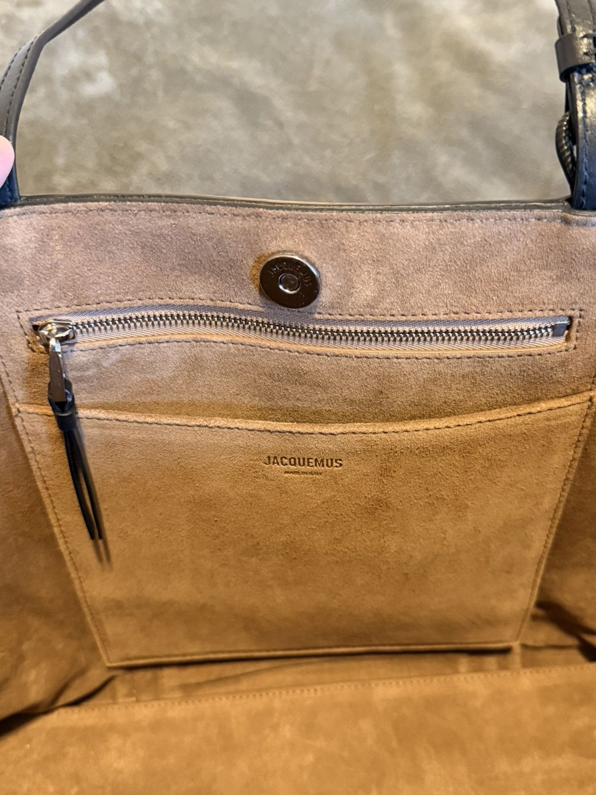 Jacquemus Jacquemus The Marino Leather Tote Size ONE SIZE - 7 Thumbnail