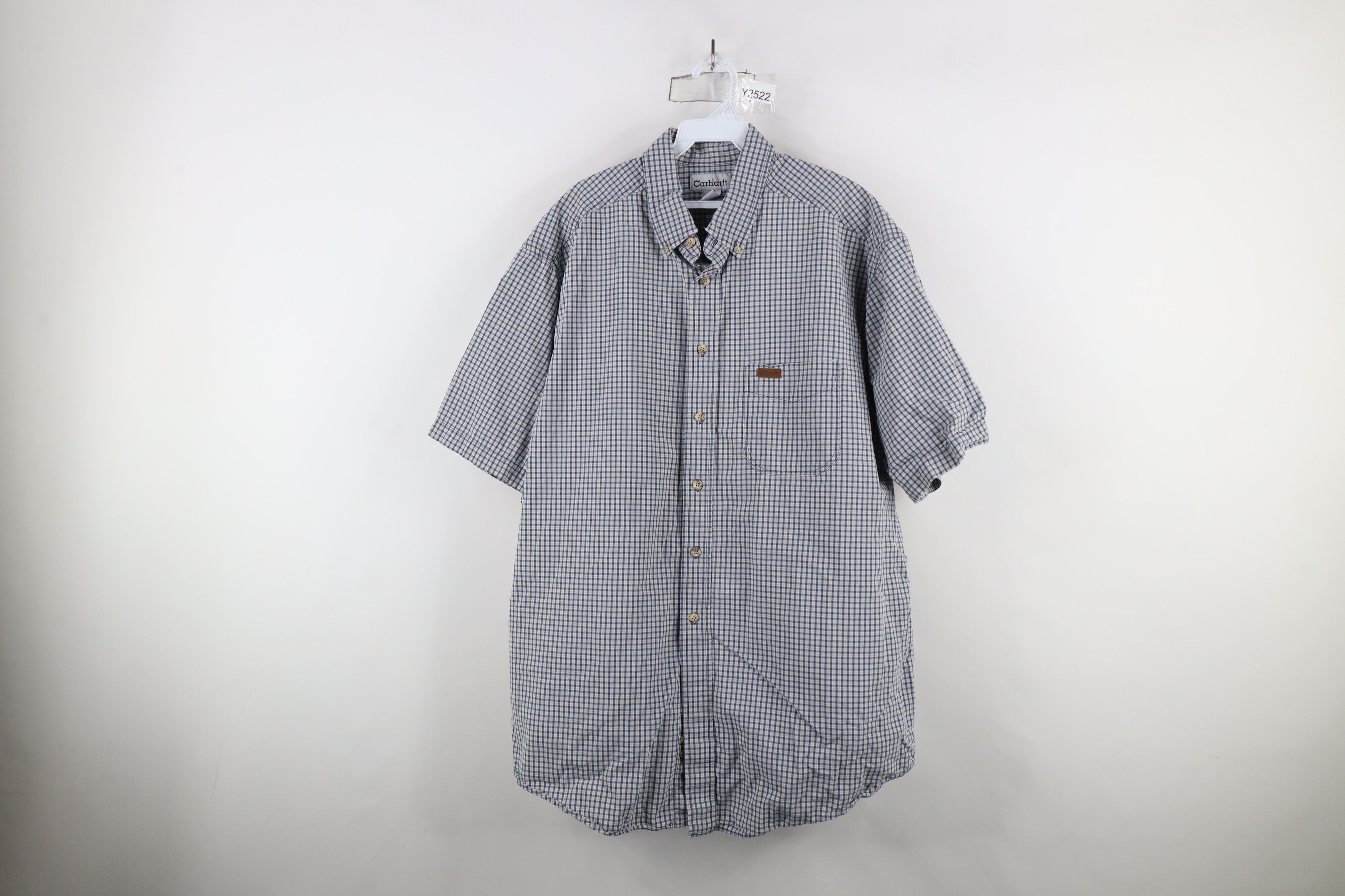 Carhartt × Vintage Vintage Carhartt Short Sleeve Collared Button Down Shirt Size US XL / EU 56 / 4 - 1 Thumbnail