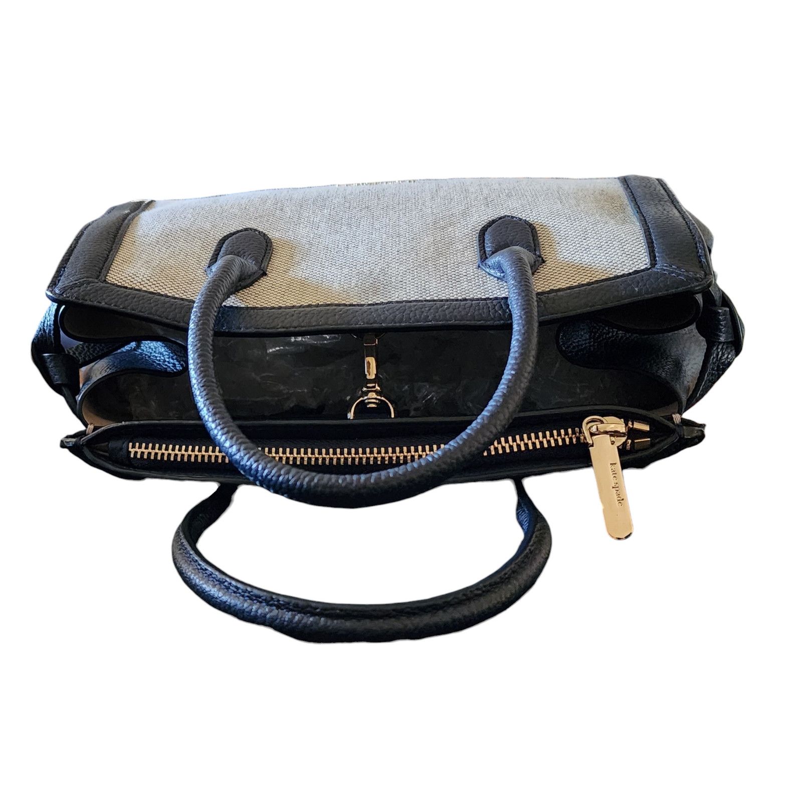 Kate Spade Kate Spade Knott canvas pebbled leather satchel blazer blue Size ONE SIZE - 8 Thumbnail