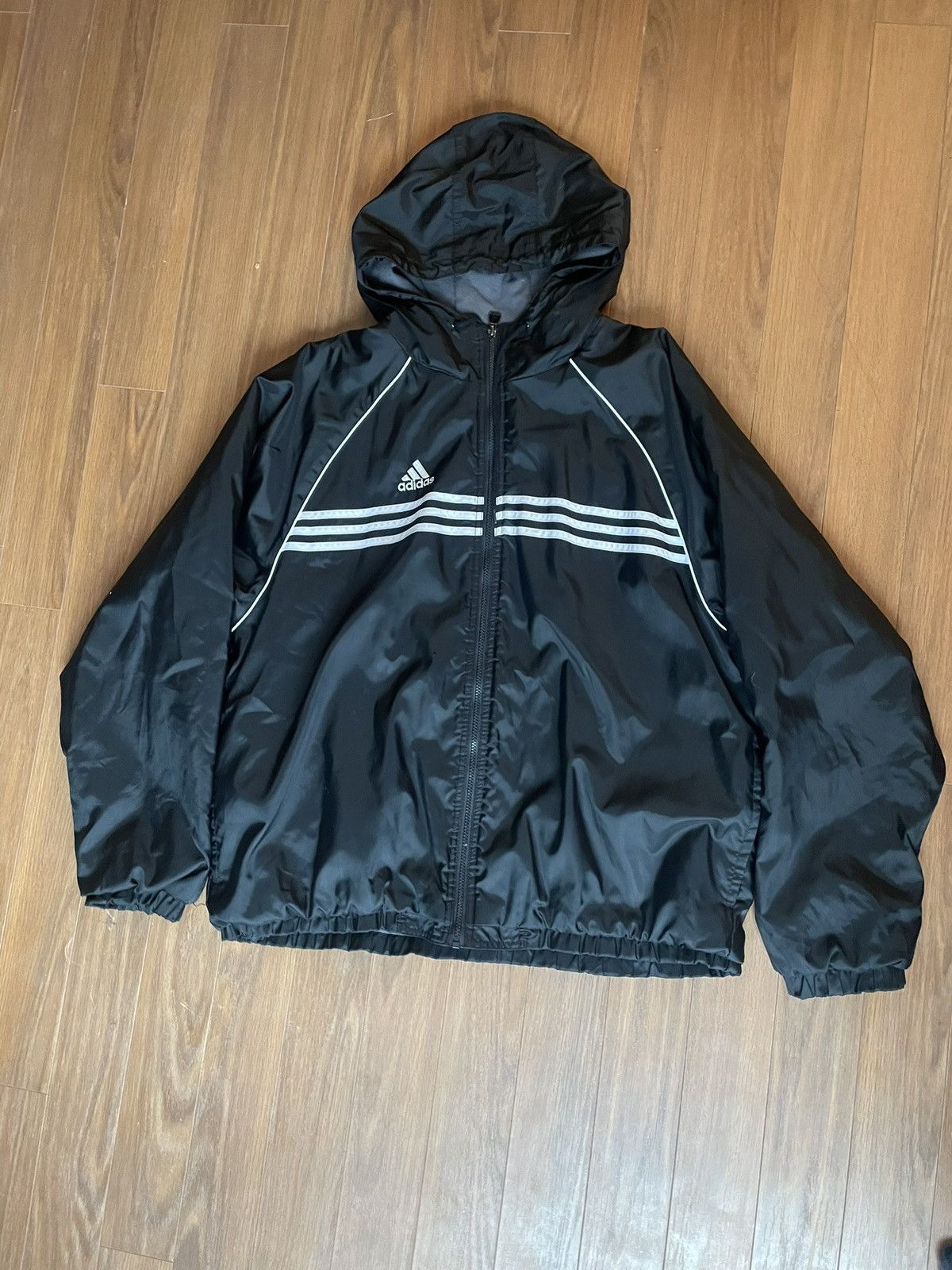 Adidas × Vintage Rare vintage black Adidas jacket Size US L / EU 52-54 / 3 - 1 Thumbnail