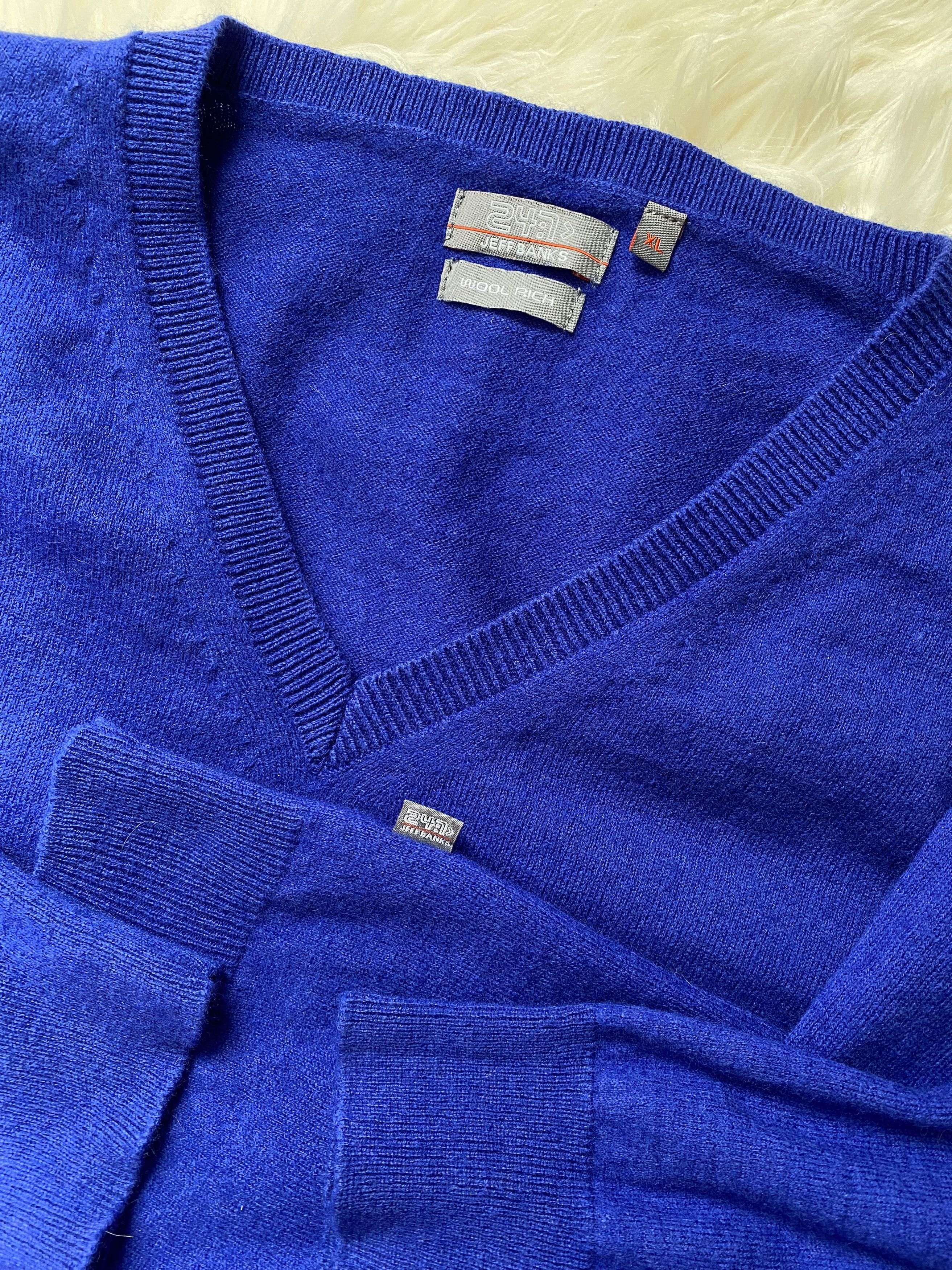 Jeff Banks Jeff Banks wool sweater Size US XL / EU 56 / 4 - 1 Thumbnail
