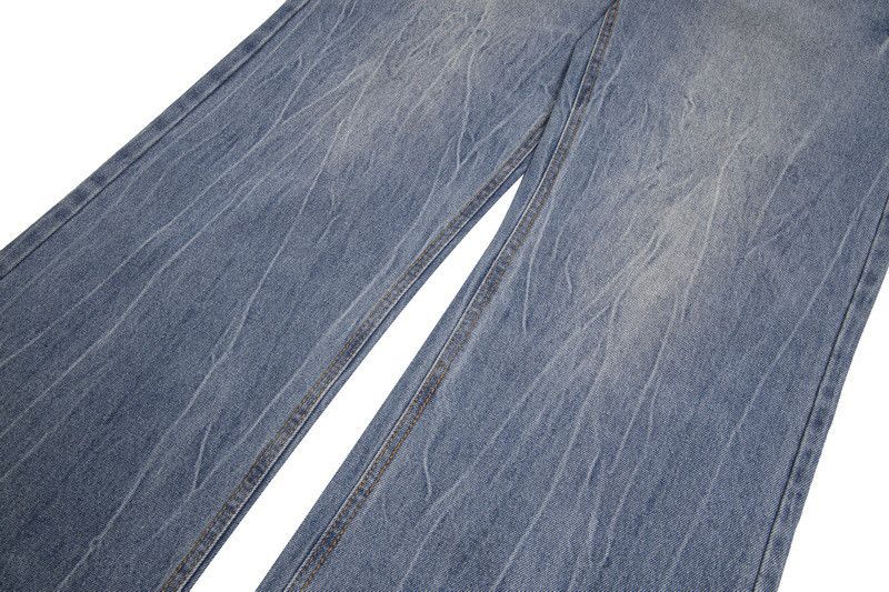 Vintage Washed loose-fitting men's lightning oversized jeans Size US 32 / EU 48 - 5 Thumbnail