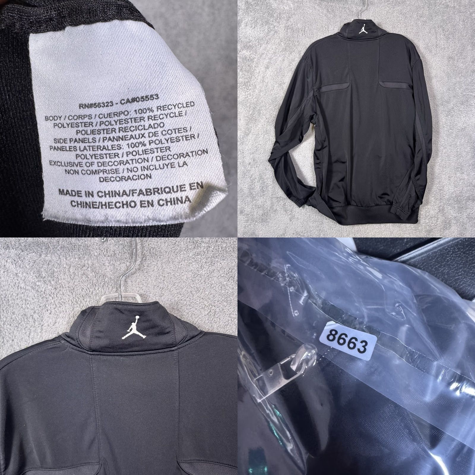 Jordan Brand Jordan Jacket Mens L Full Zip Track Knit Jumpman Air Basketball Athletic Nike Shirt Hoodie? Size US L / EU 52-54 / 3 - 8 Thumbnail