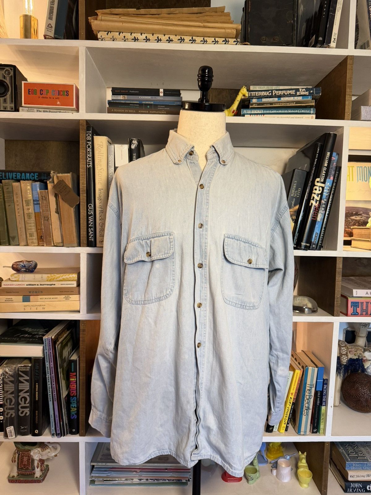 Other Only you vintage washed denim button down shirt 90s Size US XL / EU 56 / 4 - 1 Thumbnail
