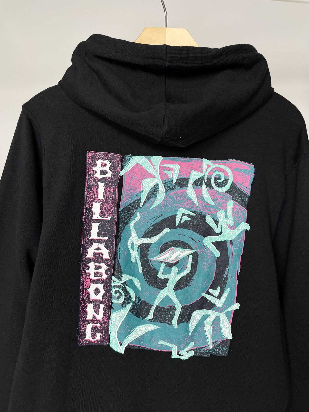 Billabong Billabong Rasta Surfer Print Black Hoodie Pullover Size US M / EU 48-50 / 2 - 7 Thumbnail
