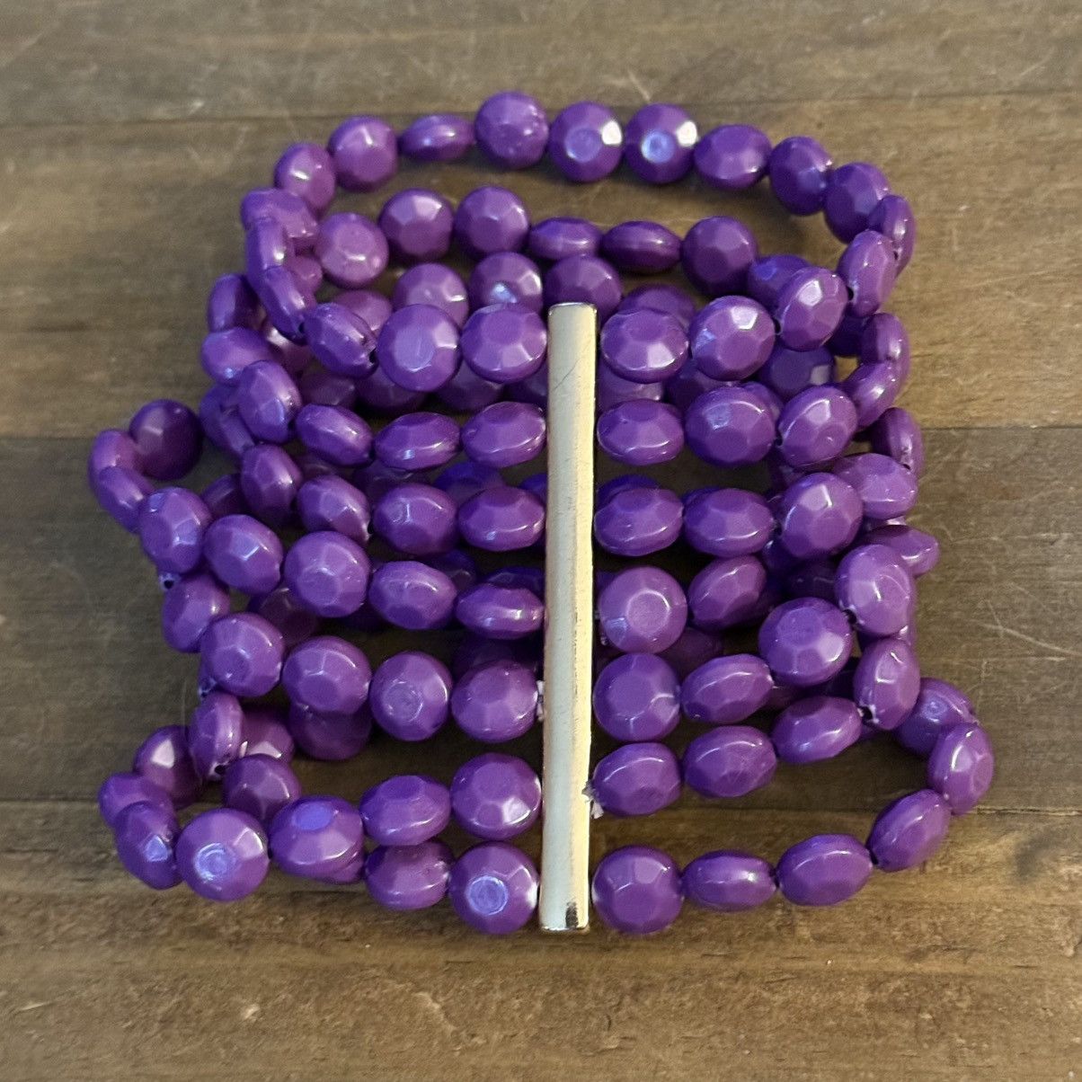 Other Multi strand stacked purple bead bracelet Size ONE SIZE - 4 Thumbnail