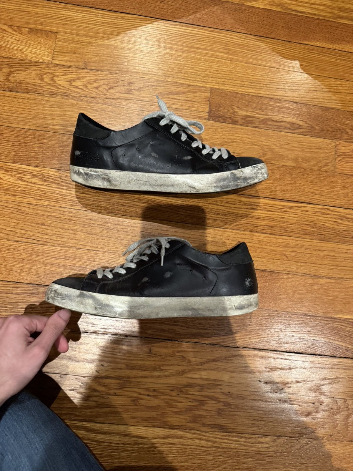 Golden Goose Golden Goose Black and Gray Sneakers Versatile Comfort Size US 8 / EU 41 - 1 Thumbnail