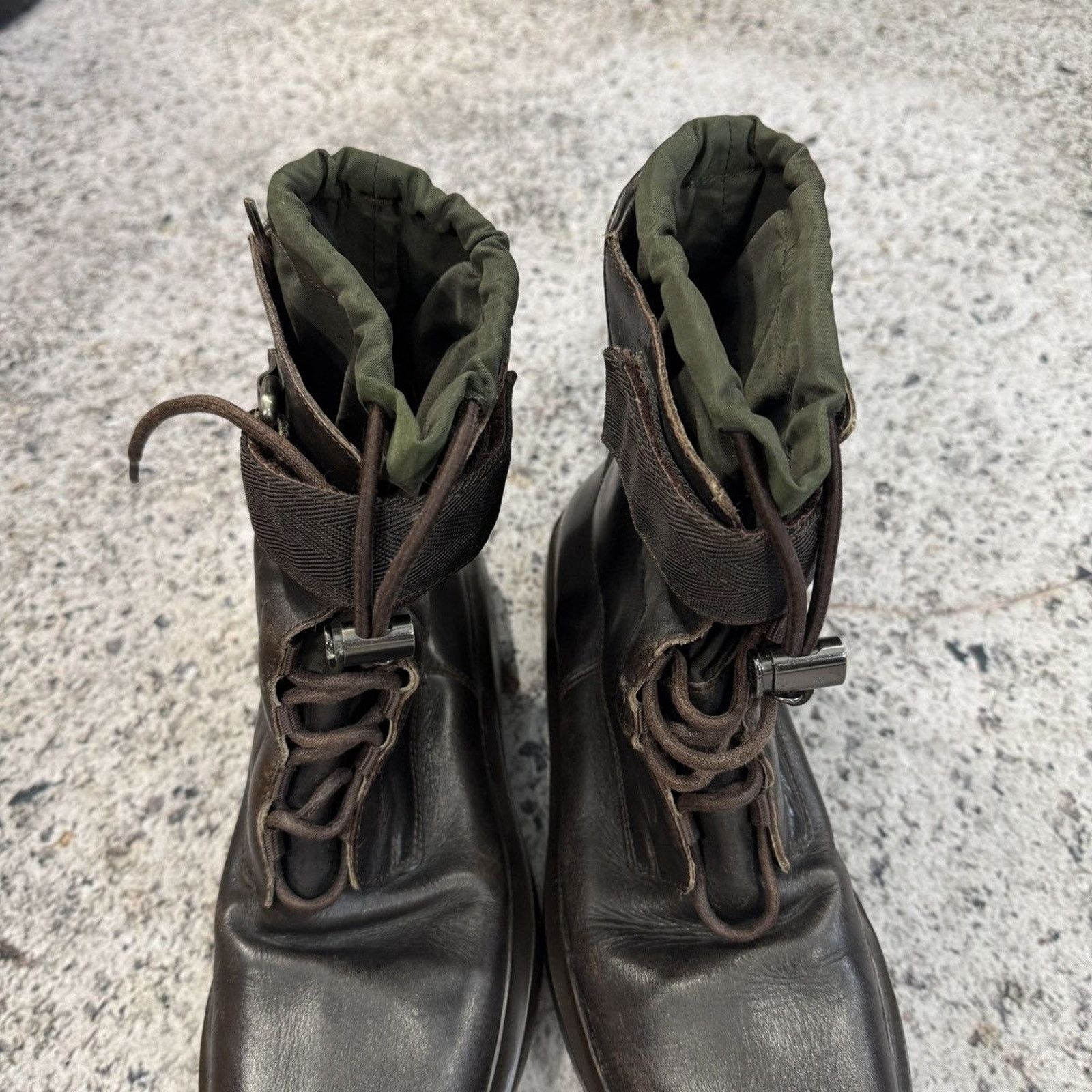 Prada Prada AW99 Archive Square Toe Vibram Combat Boots Size US 7.5 / EU 40-41 - 16 Thumbnail
