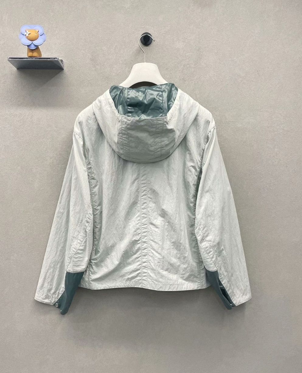Hermes Hermes Teal Cotton Hooded Drawstring Long Sleeve Jacket Wi Size US M / EU 48-50 / 2 - 2 Thumbnail