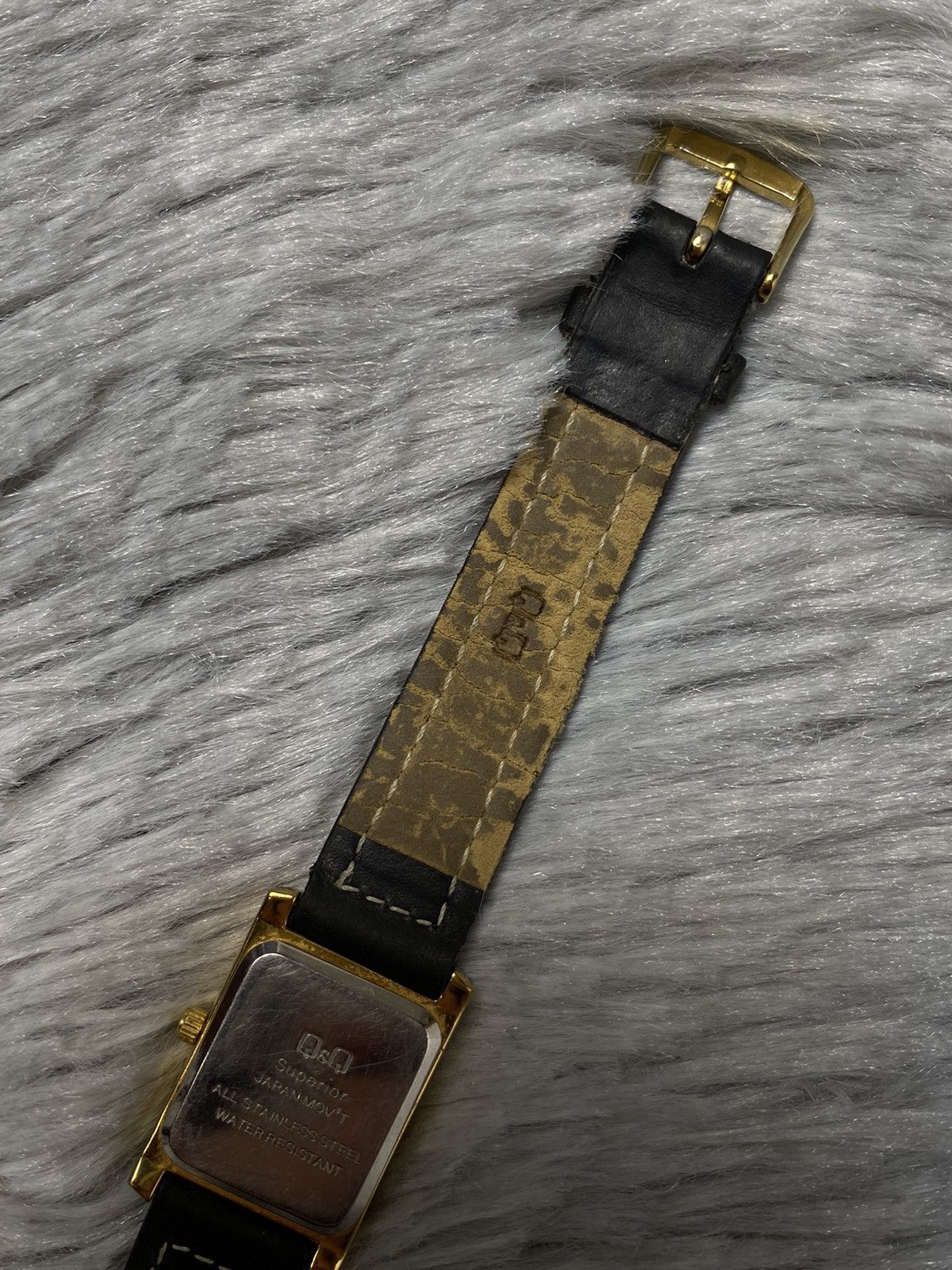 Japanese Brand × Vintage Refined Black and Gold Wristwatch | Japanese Brand Size ONE SIZE - 7 Thumbnail