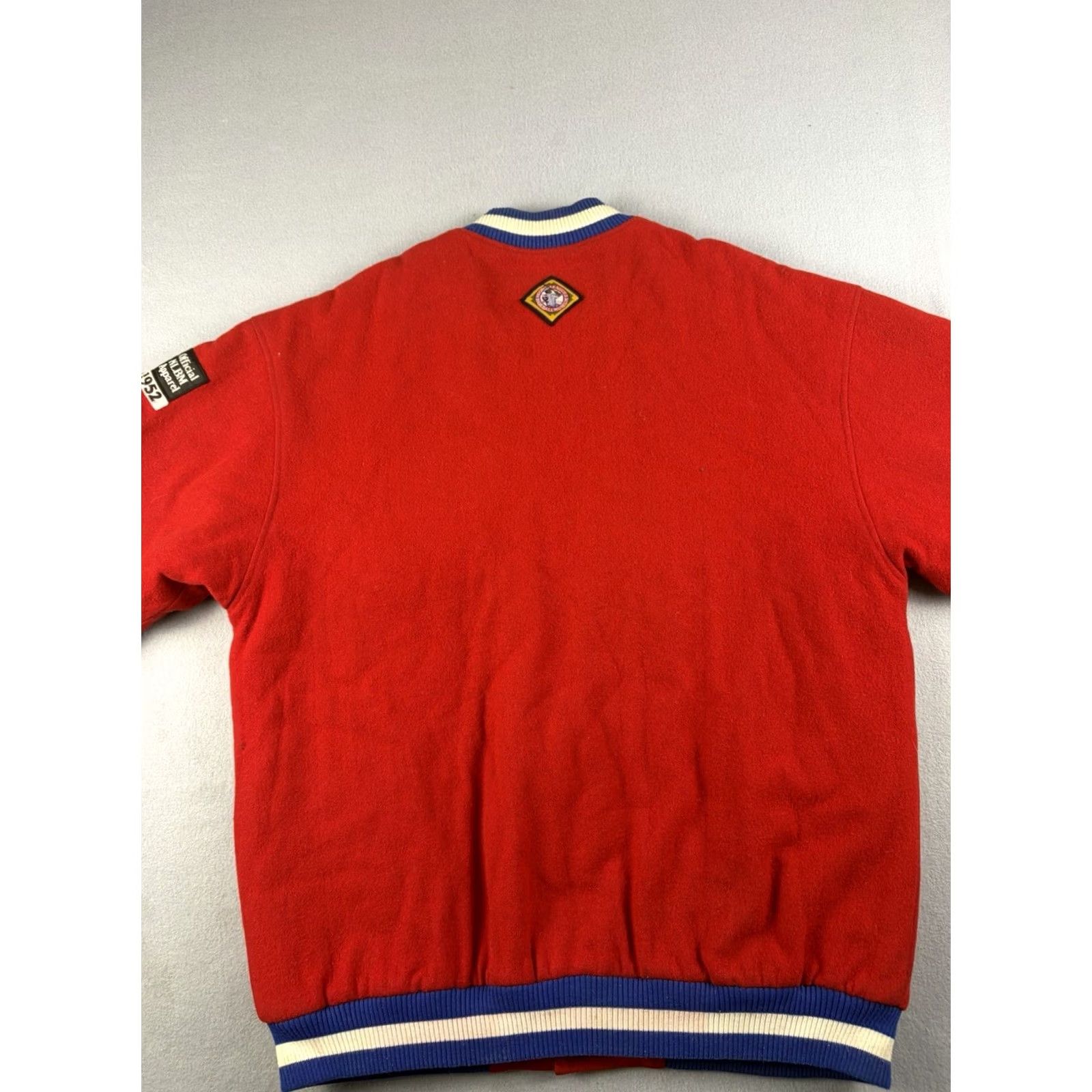Vintage VINTAGE Phillies Stars Jacket Mens 2XL Wool Bomber Jacket Baseball NLBM 90s Size US XXL / EU 58 / 5 - 5 Thumbnail