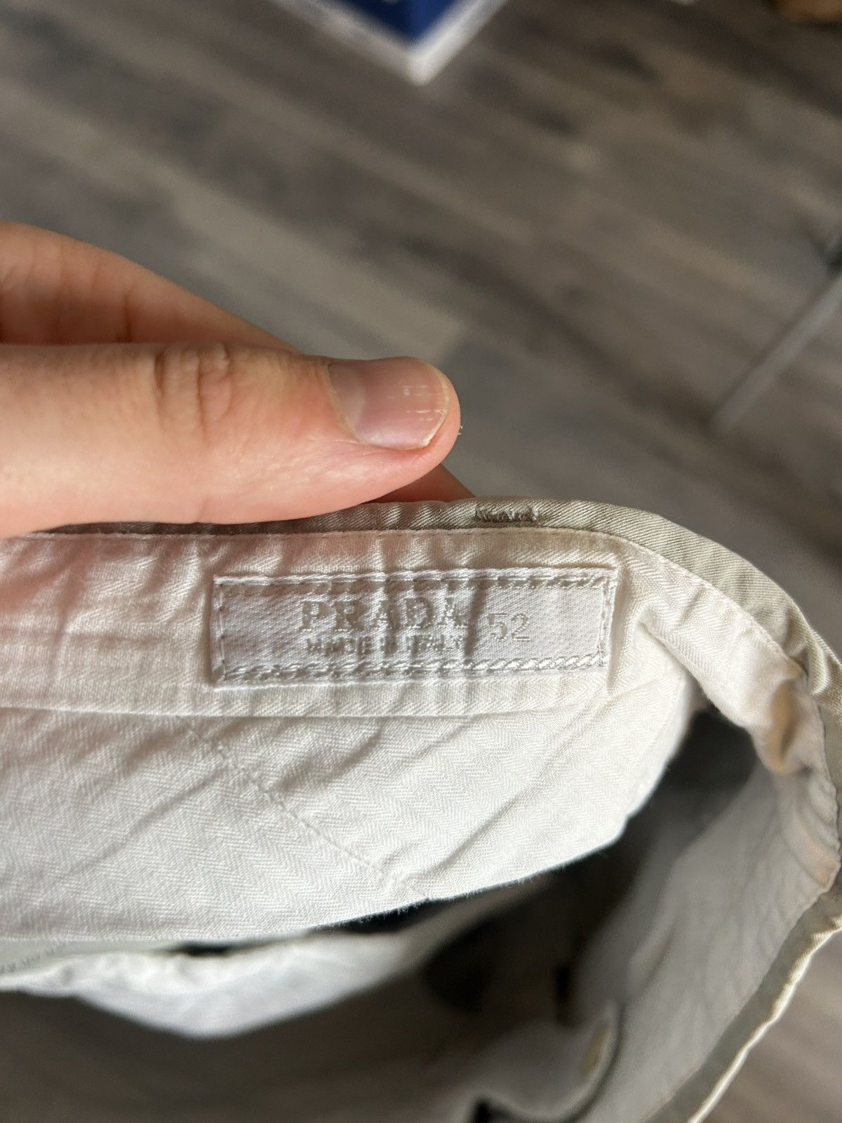 Prada Beige Cotton Trousers Size US 36 / EU 52 - 9 Thumbnail